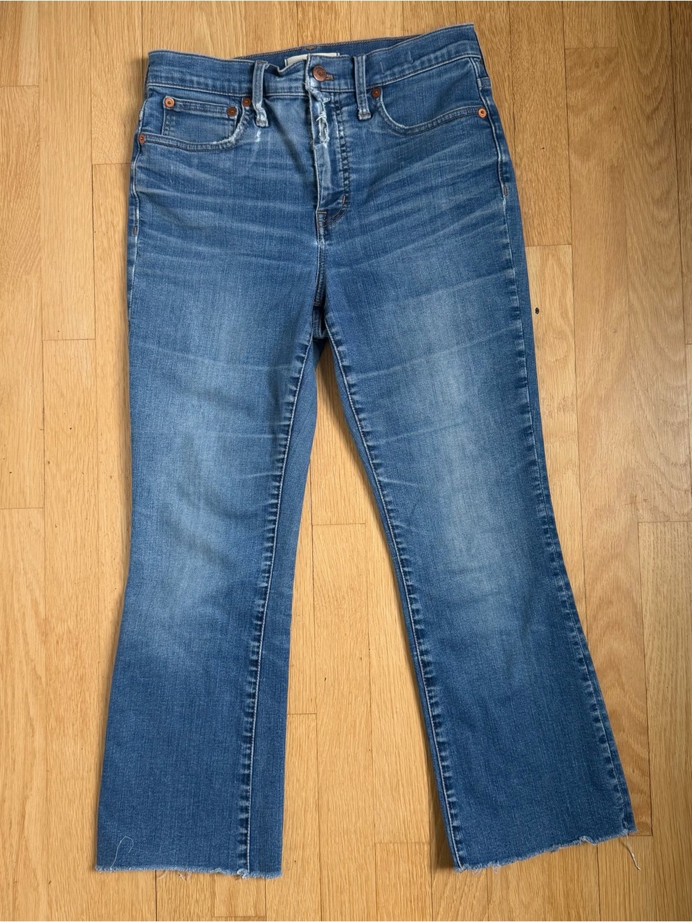 Madewell Women's Blue Flared Jeans